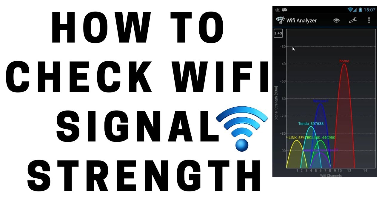 Wifi signal strength meter